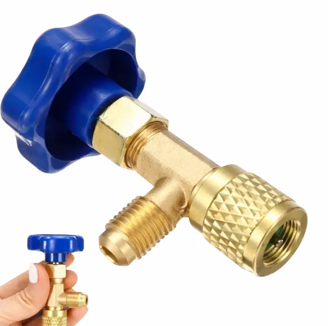ADAPTADOR PARA GARRAFITA CILINDRO R-134 / R-600 PASO FINO