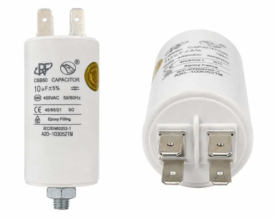 CAPACITOR PLASTICO DE 10UF CON TUERCA