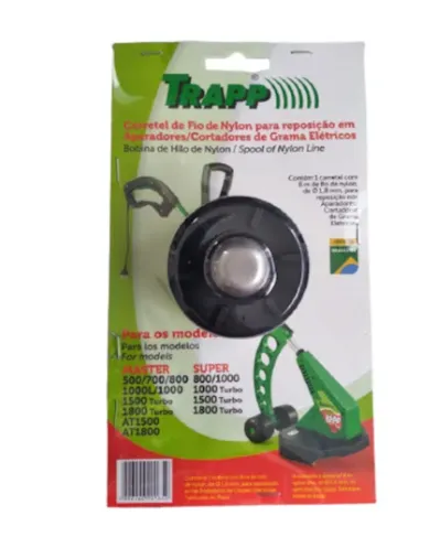 CARRETEL BASE + RESORTE PARA BORDEADORA  TRAPP MASTER 1000-1500
