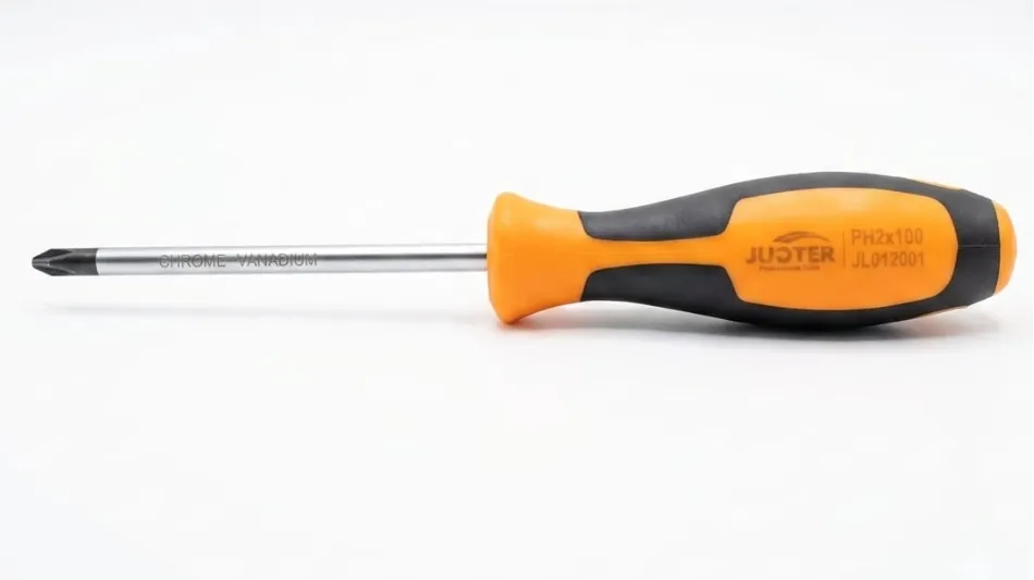 DESTORNILLADOR 6X100MM CRUZ MANGO DE GOMA JUSTER (JLD12001)