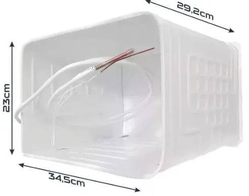 EVAPORADOR PARA HELADERA DE 240LTS 34,5CM DE LARGO - 29,2CM DE ANCHO - 23CM DE ALTO