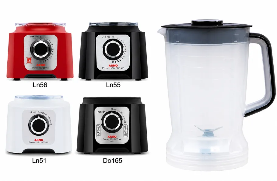 JARRA PARA LICUADORA ARNO POWER MAX 1000/ POWER MAX 700 Y ARNO MULTI CHEF 600W 4 EN 1. TRASLUCIDO