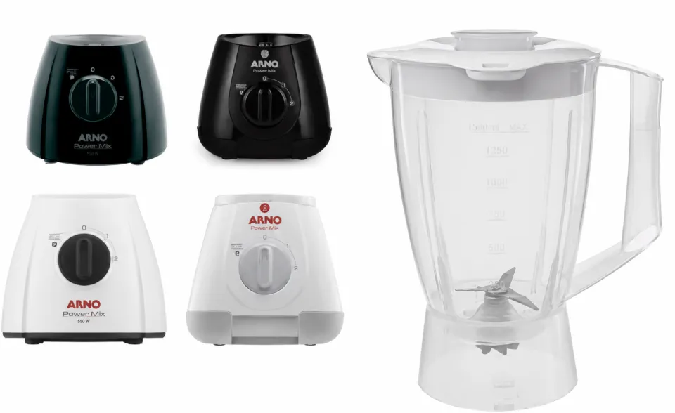 JARRA PARA LICUADORA ARNO OPTIMIX PLUS LN37/ FACICLIC TOP LN38/ EASY MIX/ POWER MIX 550W / LQ10-LQ11-LQ20-LQ32. TRANSLUCIDO