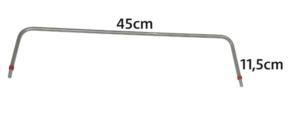 RESISTENCIA EXIBIDOR DE EMPANADA 500W 220V 45CM DE LARGO -  11,5CM DE ANCHO