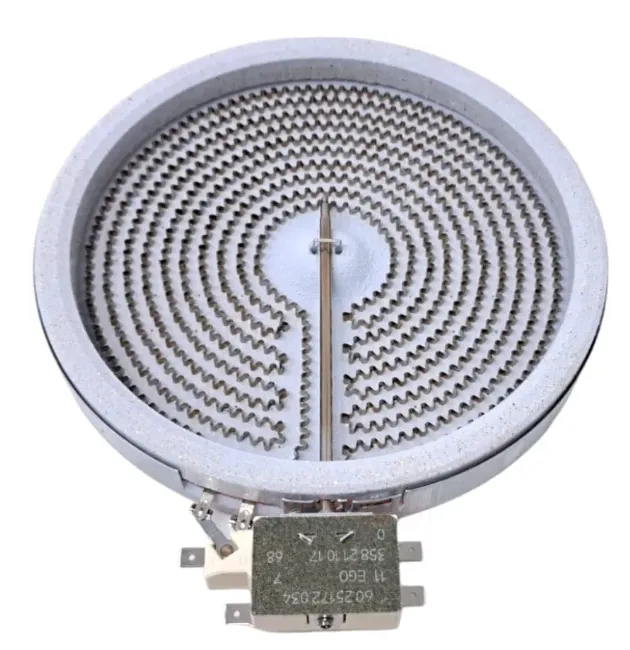 RESISTENCIA PARA PLACA INFRARROJO DE 2 PINES -  20CM 1800W CON TERMOSTATO