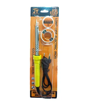 SOLDADOR P/ ESTAÑO JUSTER PUNTA FINA 60W 220V + ESTAÑO - MANGO DE PLASTICO (JDQT0338)