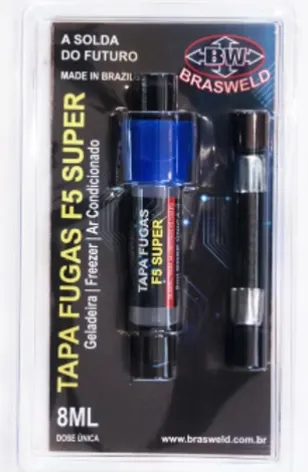 TAPA FUGA CON MANGUERA F5 DE 8ML BRASWELD