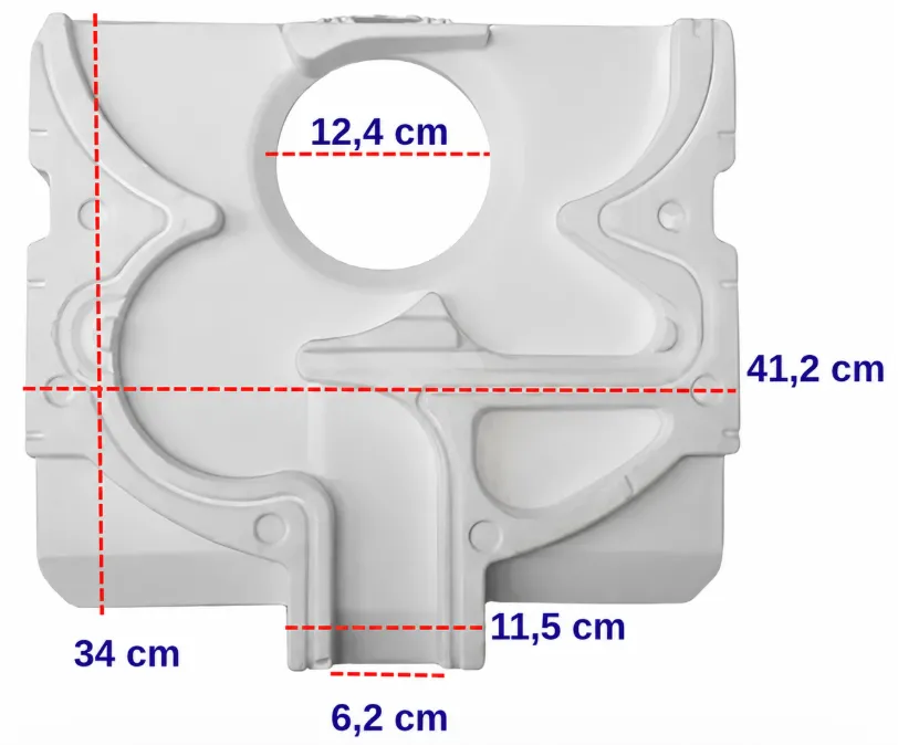 TAPA TRASERA HELADERA CONSUL CRM35/CRM38/CRM43