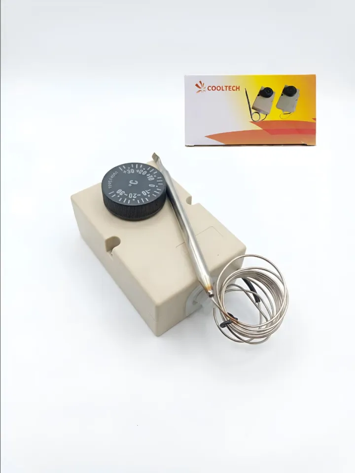 TERMOSTATO AMBIENTE BULBO LARGO PARA HELADERA/CONGELADOR COOLTECH +30 -30