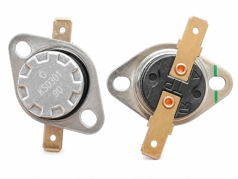 TERMOSTATO SECARROPA BIMETALICO 90° 250V 10A (SIN BOTON)