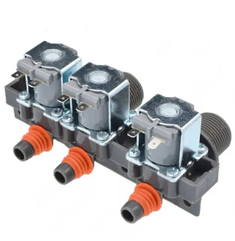 VALVULA DE ENTRADA DE AGUA PARA LAVARROPAS SAMSUNG 3 VIAS NARANJA
