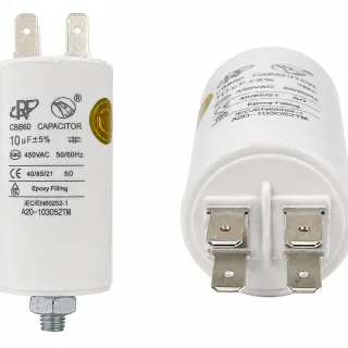 CAPACITOR PLASTICO DE 10UF CON TUERCA