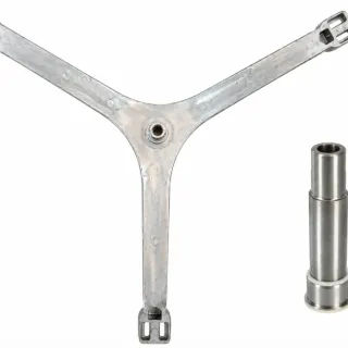CRUCETA PARA LAVARROPAS MIDEA / TOKIO CECILIA CLEAN DE 6KG 1000RPM RULEMAN: 6203-6204 RETEN: 25X50.7X10/12