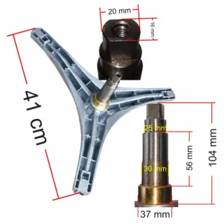 CRUCETA PARA LAVARROPAS MABE RULEMAN: 6205-6206 RETEN: 37X66X10