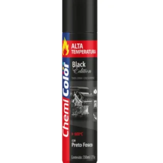 PINTURA EN AEROSOL CHEMI PARA ALTA TEMPERATURA COLOR NEGRO 350ML
