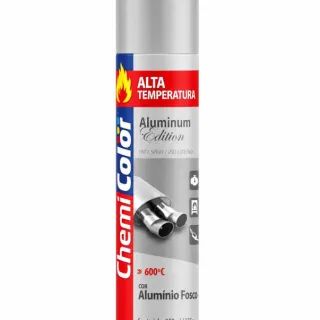 PINTURA EN AEROSOL CHEMI PARA ALTA TEMPERATURA COLOR ALUMINIO 350ML