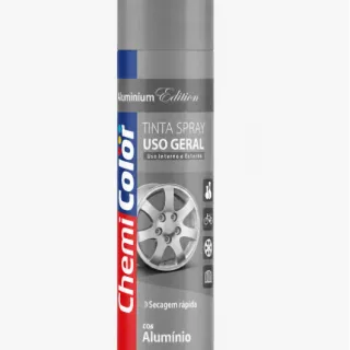 PINTURA EN AEROSOL CHEMI BRILLANTE COLOR ALUMINIO 400ML