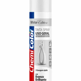 PINTURA EN AEROSOL CHEMI BRILLANTE COLOR BLANCO 400ML