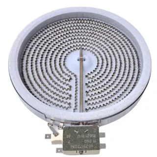 RESISTENCIA PARA PLACA INFRARROJO DE 2 PINES -  20CM 1800W CON TERMOSTATO