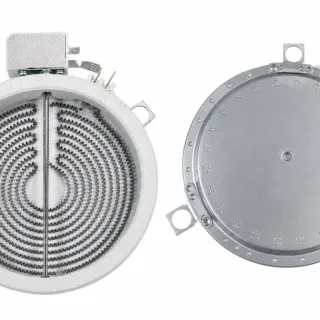 RESISTENCIA PARA PLACA INFRARROJO DE 2 PINES -  16CM 1200W CON TERMOSTATO