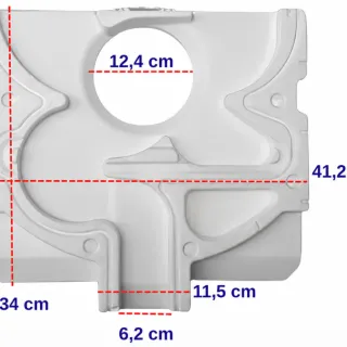 TAPA TRASERA HELADERA CONSUL CRM35/CRM38/CRM43