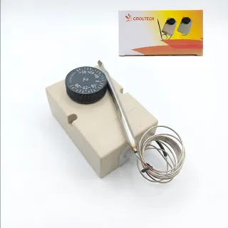 TERMOSTATO AMBIENTE BULBO LARGO PARA HELADERA/CONGELADOR COOLTECH +30 -30