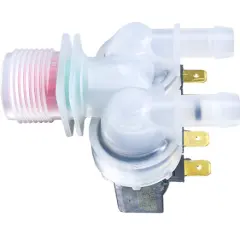 VALVULA ENTRADA DE AGUA DOBLE ELECTROLUX LM8 LQ12 TRANSPARENTE
