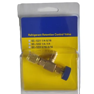 VALVULA DE RETENCION 1/4 x 1/4  PARA GAS R-22/R-404/R-134