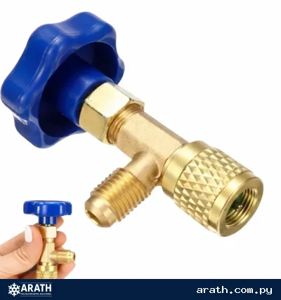 ADAPTADOR PARA GARRAFITA CILINDRO R-134 / R-600 PASO FINO