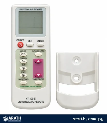 CONTROL UNIVERSAL PARA AIRE ACONDICIONADO CON SOPORTE KT-109