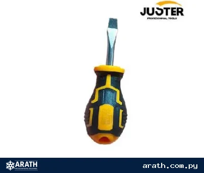 DESTORNILADOR MANGO DE GOMA 6MM*38MM PLANO JUSTER (JLD12022)