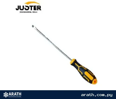 DESTORNILADOR MANGO DE GOMA 6MM *200MM PLANO JUSTER (JLD12032)