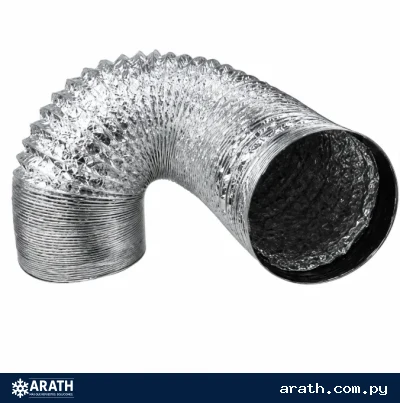DUCTO FLEXIBLE DE ALUMINIO 10CM DE 3MTS