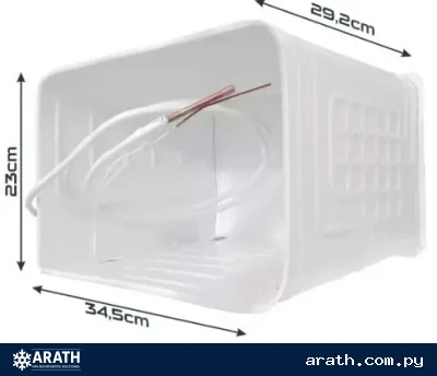 EVAPORADOR PARA HELADERA DE 240LTS 34,5CM DE LARGO - 29,2CM DE ANCHO - 23CM DE ALTO