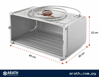 EVAPORADOR PARA HELADERA ELECTROLUX A99510101 RE29/RDE30 45CM DE LARGO - 30CM DE ANCHO - 21CM DE ALTO (CON LATERALES)