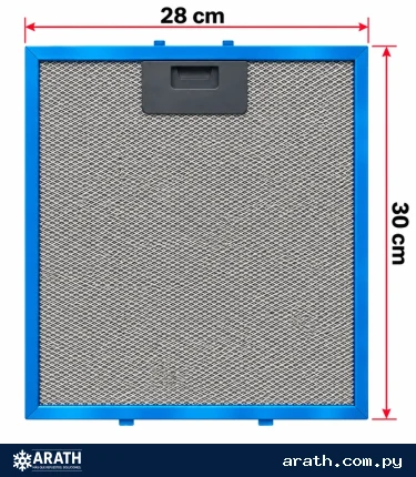 FILTRO PARA EXTRACTOR DE COCINA DE TELA DE ALUMINIO 30 X 28cm