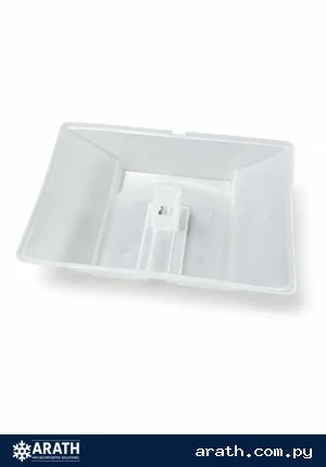 RECIPIENTE DE EVAPORACION PARA HELADERA (GRIS / TRANSPARENTE CON CLIP)