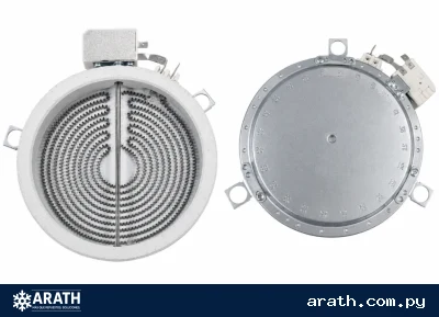 RESISTENCIA PARA PLACA INFRARROJO DE 2 PINES -  16CM 1200W CON TERMOSTATO
