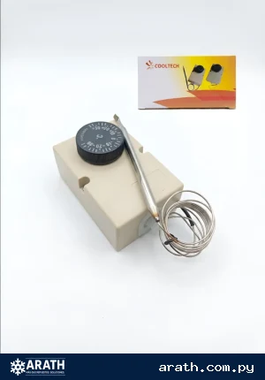 TERMOSTATO AMBIENTE BULBO LARGO PARA HELADERA/CONGELADOR COOLTECH +30 -30