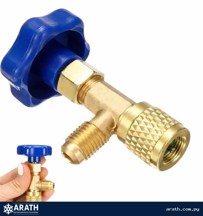ADAPTADOR PARA GARRAFITA CILINDRO R-134 / R-600 PASO FINO