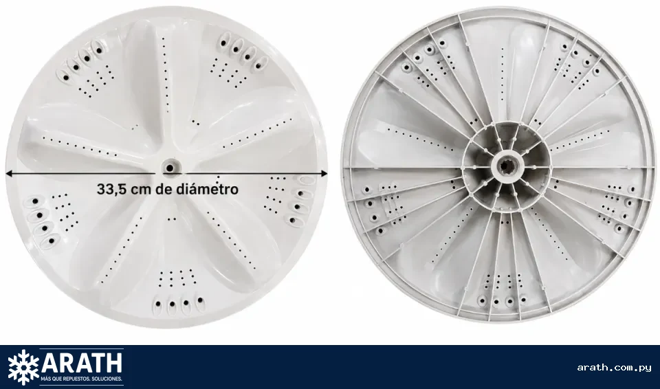 AGITADOR PARA LAVARROPAS ELECTROLUX 34CM BLANCO