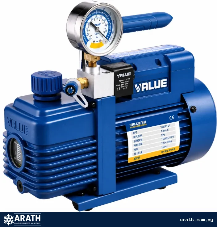 BOMBA DE VACIO VALUE DE 1/2HP CON VACUOMETRO