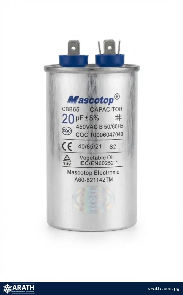 CAPACITOR 20MF 450V DE ALUMINIO