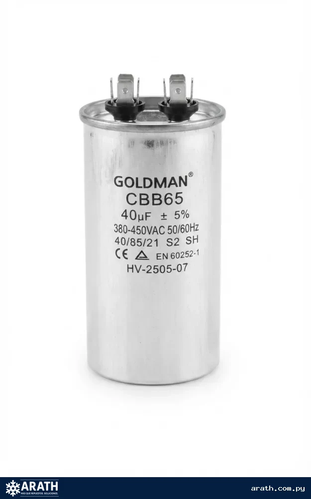 CAPACITOR 40MF 450V DE ALUMINIO
