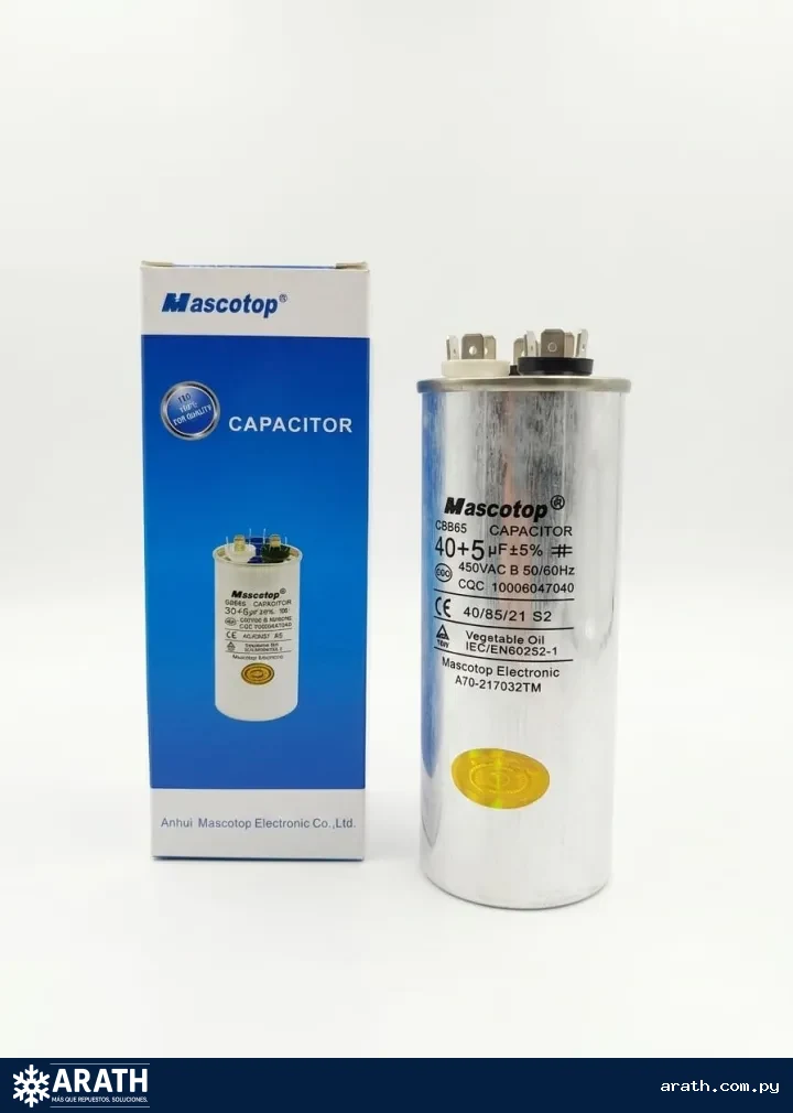 CAPACITOR 40+5MF 440V ALUMINIO