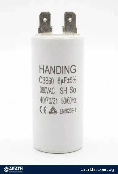 CAPACITOR 8MF 380V DE PLASTICO