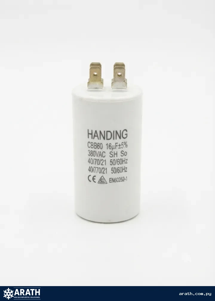 CAPACITOR 16MF 380V DE PLASTICO