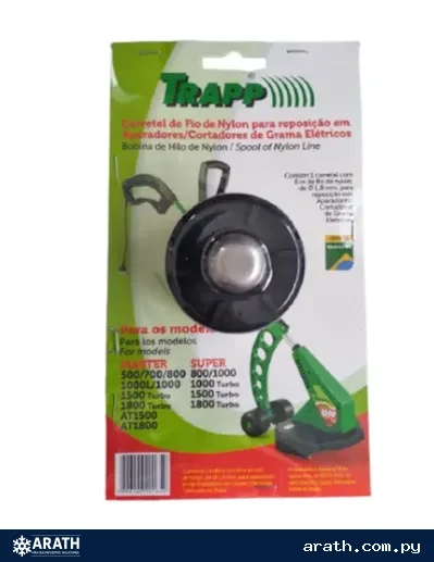 CARRETEL BASE + RESORTE PARA BORDEADORA  TRAPP MASTER 1000-1500