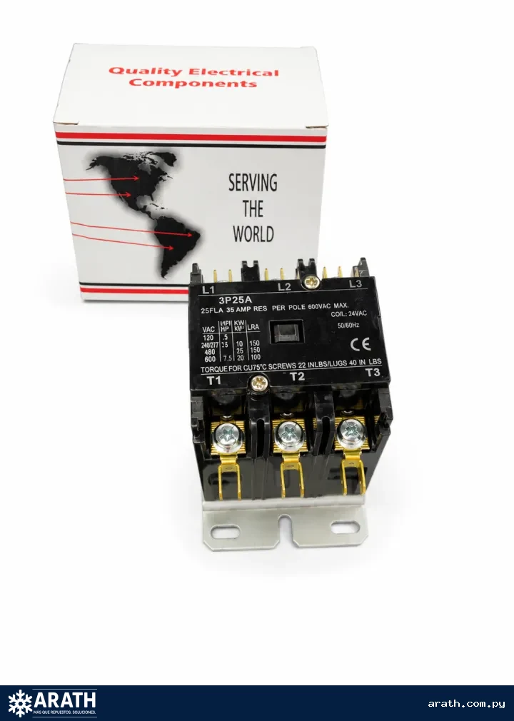 CONTACTOR TRIFASICO 3P 24V 25A