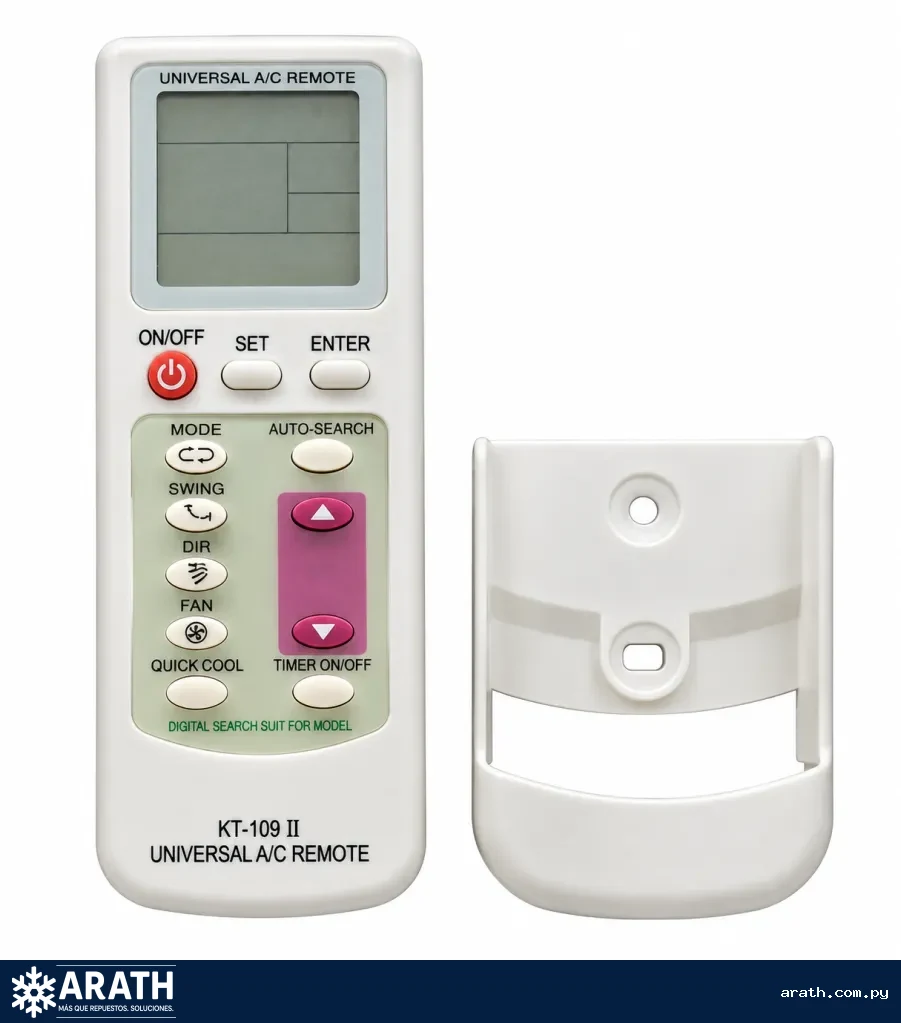 CONTROL UNIVERSAL PARA AIRE ACONDICIONADO CON SOPORTE KT-109